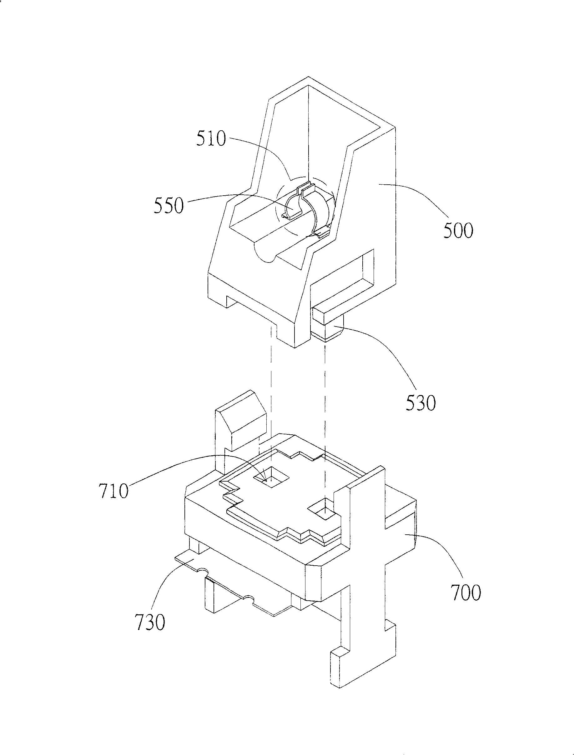 Back light module and separable light source connecting device used in the back lighting module