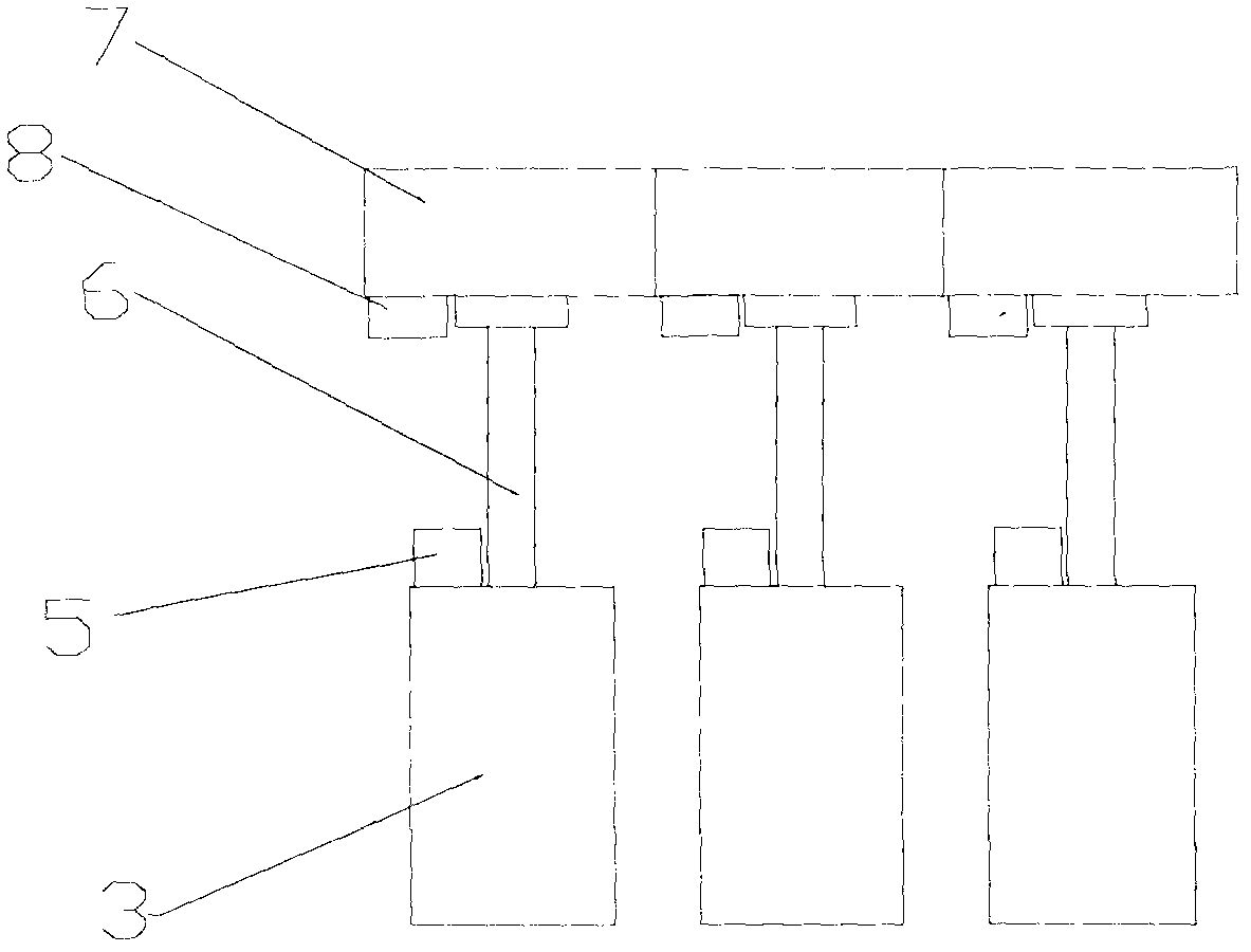 Attitude control system and method based on wireless three-dimensional gyroscope technology for scraper conveyer