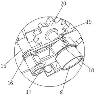 Softening machine with liquid feeding device