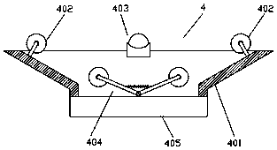 Surface grinding device for spherical casting