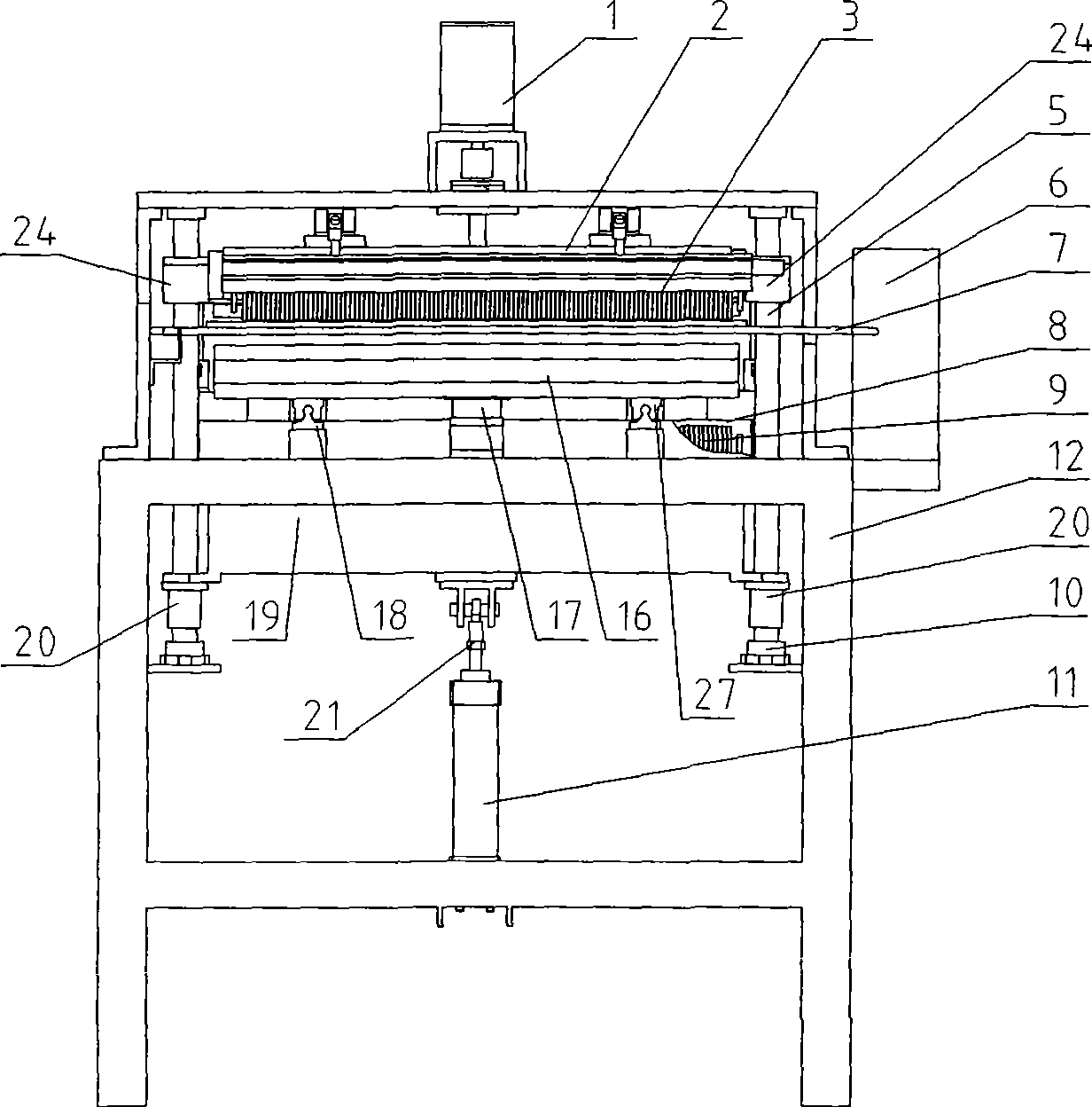 Loading and unloading integration machine for water drilling grinder group