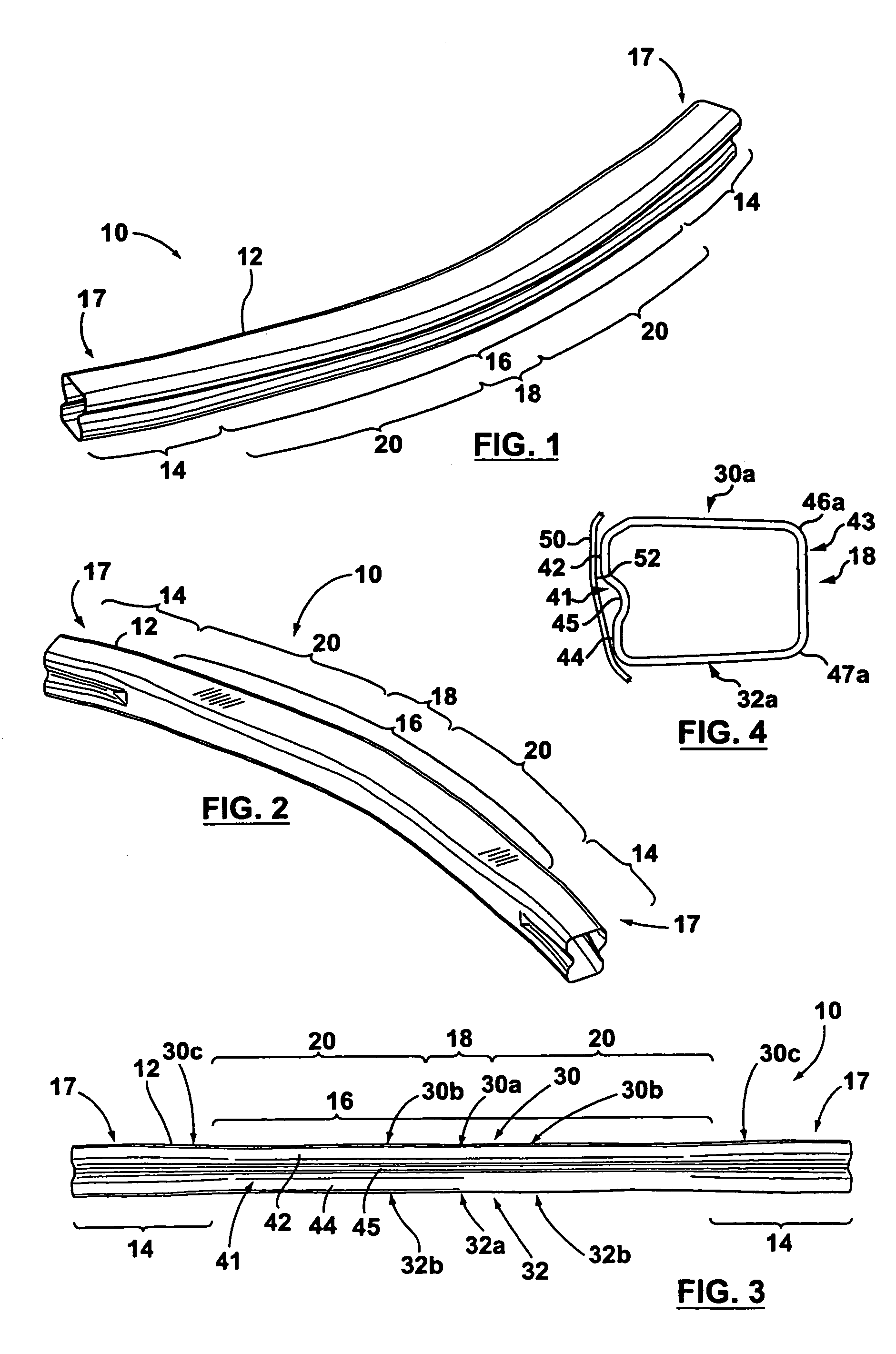 Vehicle bumper beam having non-uniform cross sections