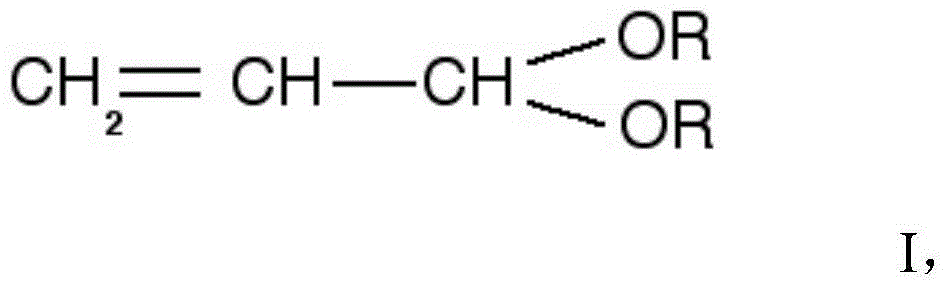 Stabilized 3,3 dialkoxy-1-propene preparation