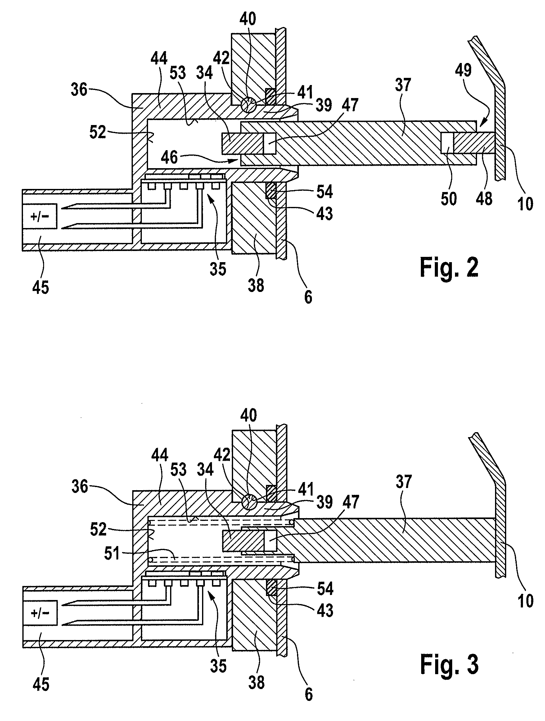 Device for monitoring the position and movement of a brake pedal