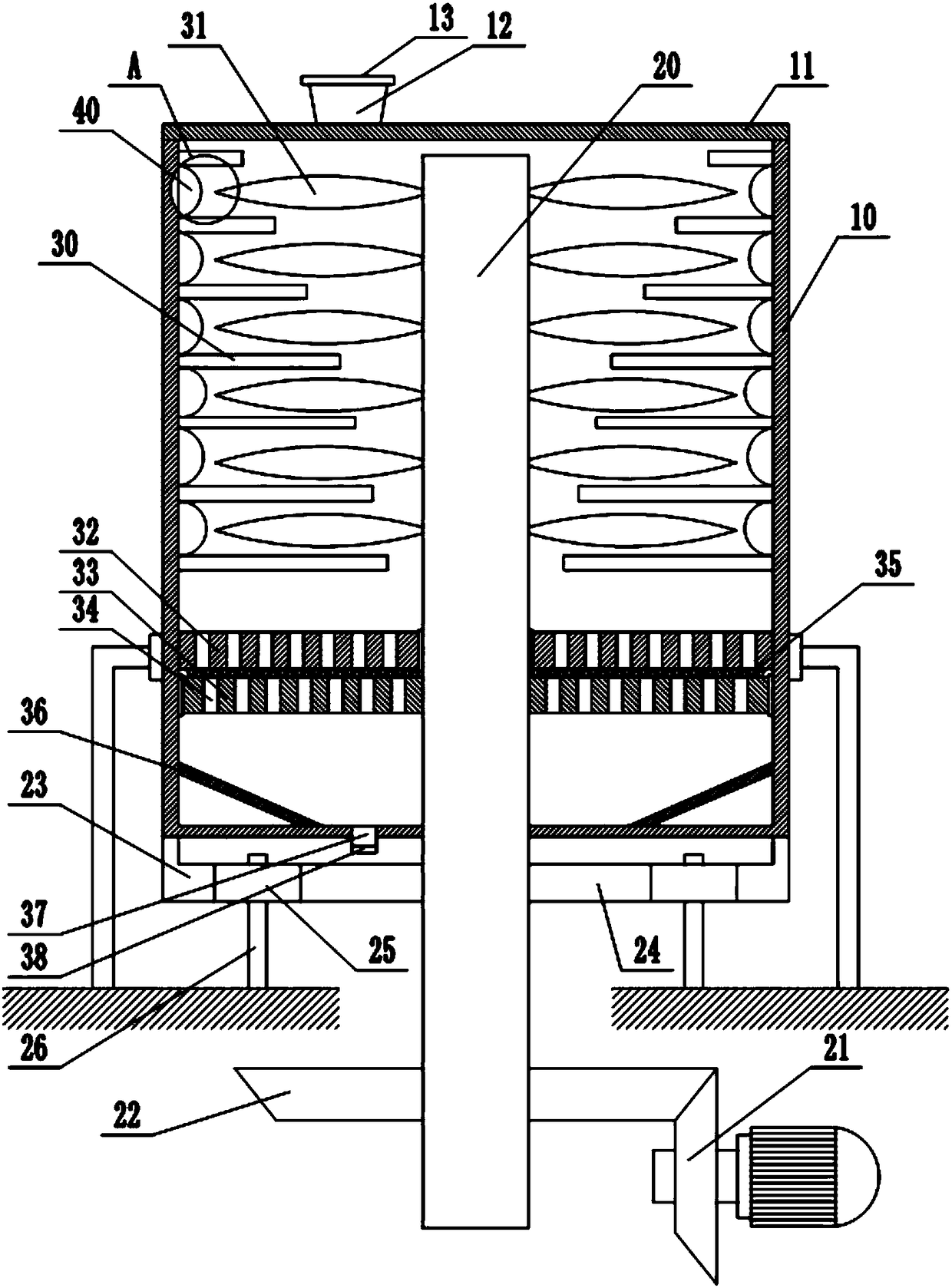 Kiwi fruit pulping apparatus