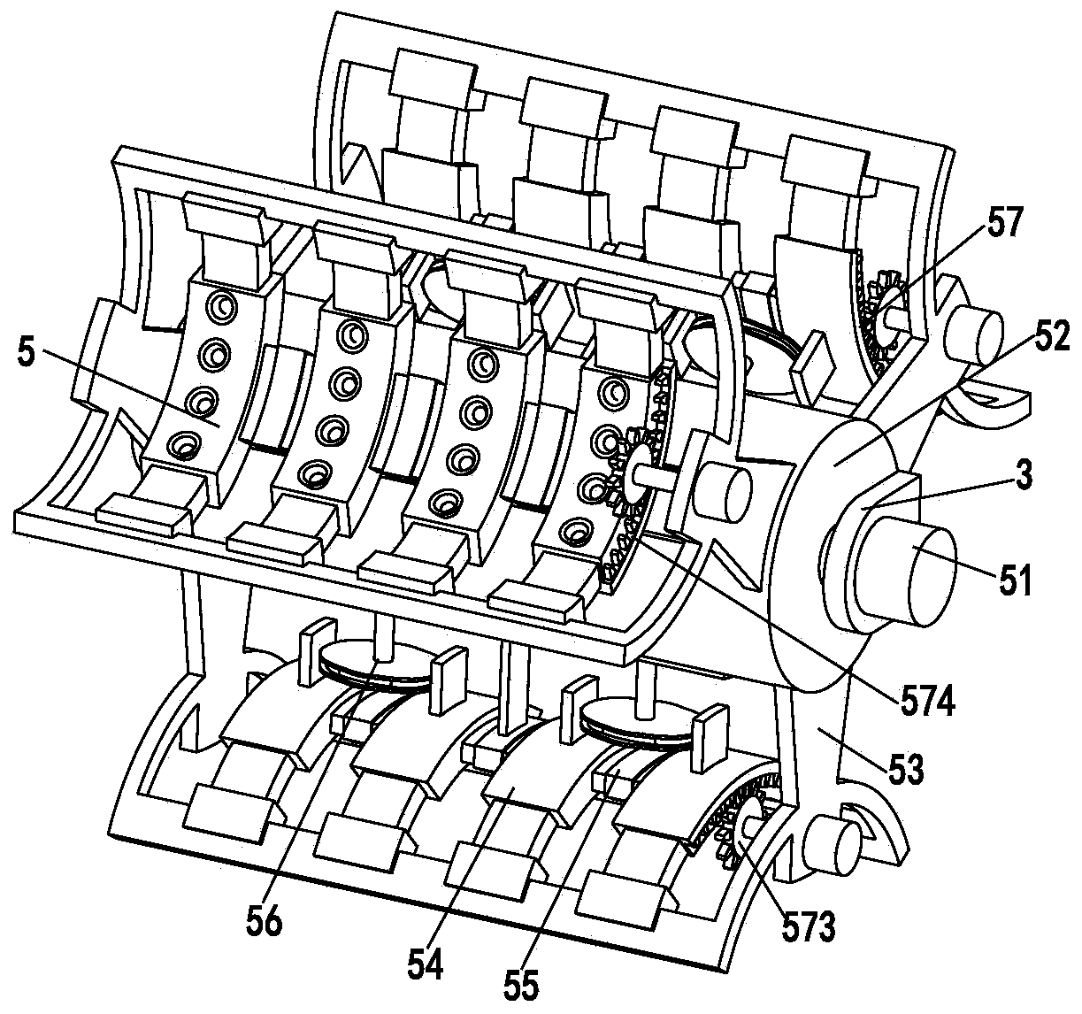 Light treatment device for skin