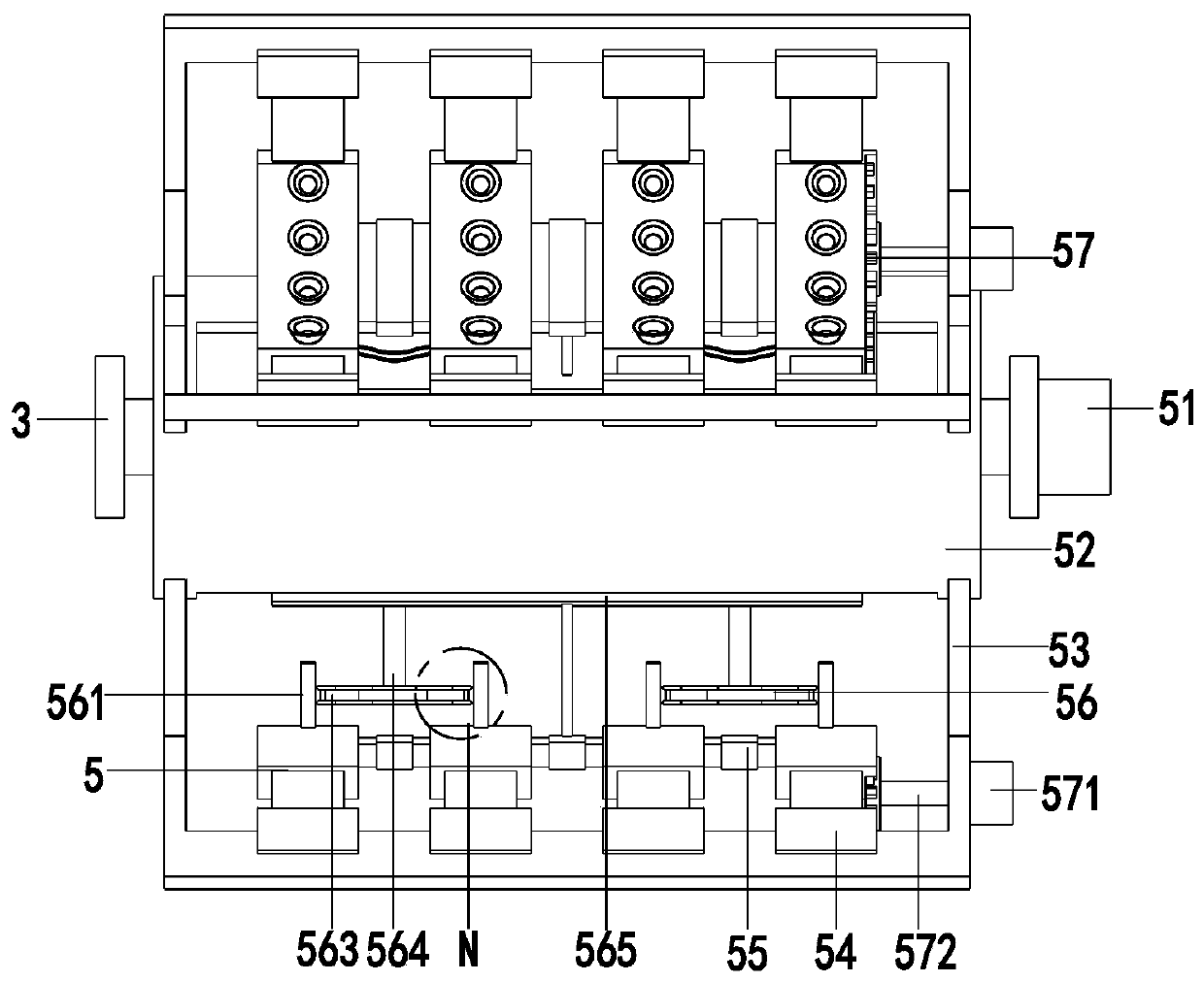 Light treatment device for skin