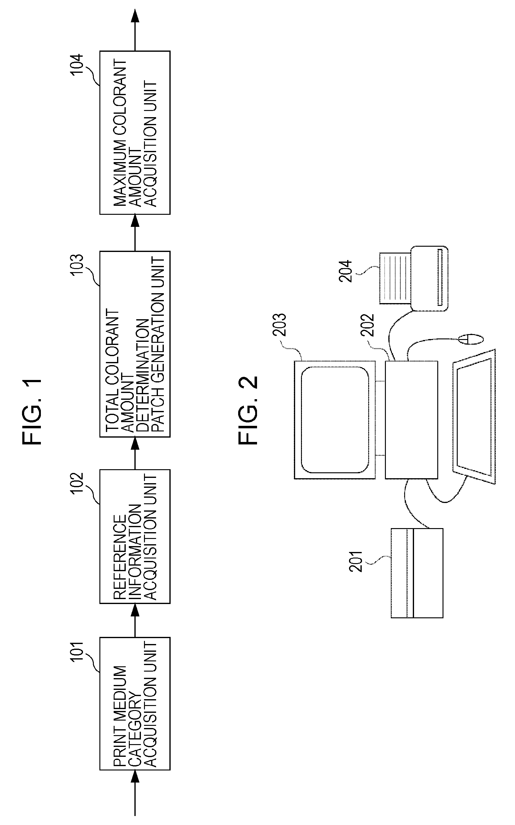 Information processing apparatus, information processing method, and color separation table generation method for outputting an image used for determining the acceptable colorant amount of a print medium