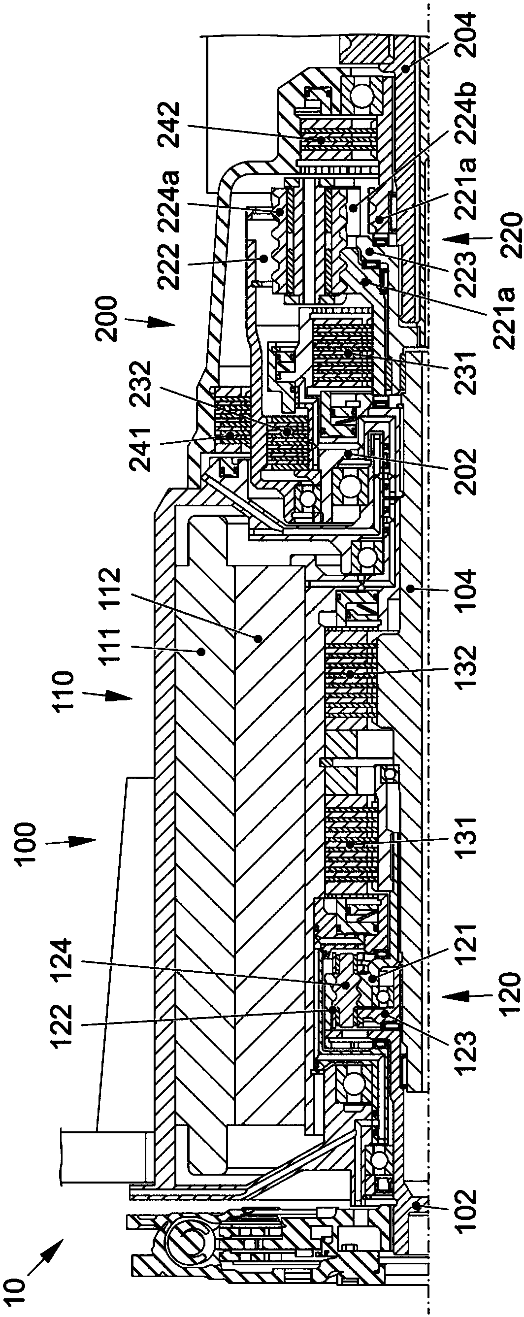 Multi-stage hybrid powertrain for a motor vehicle