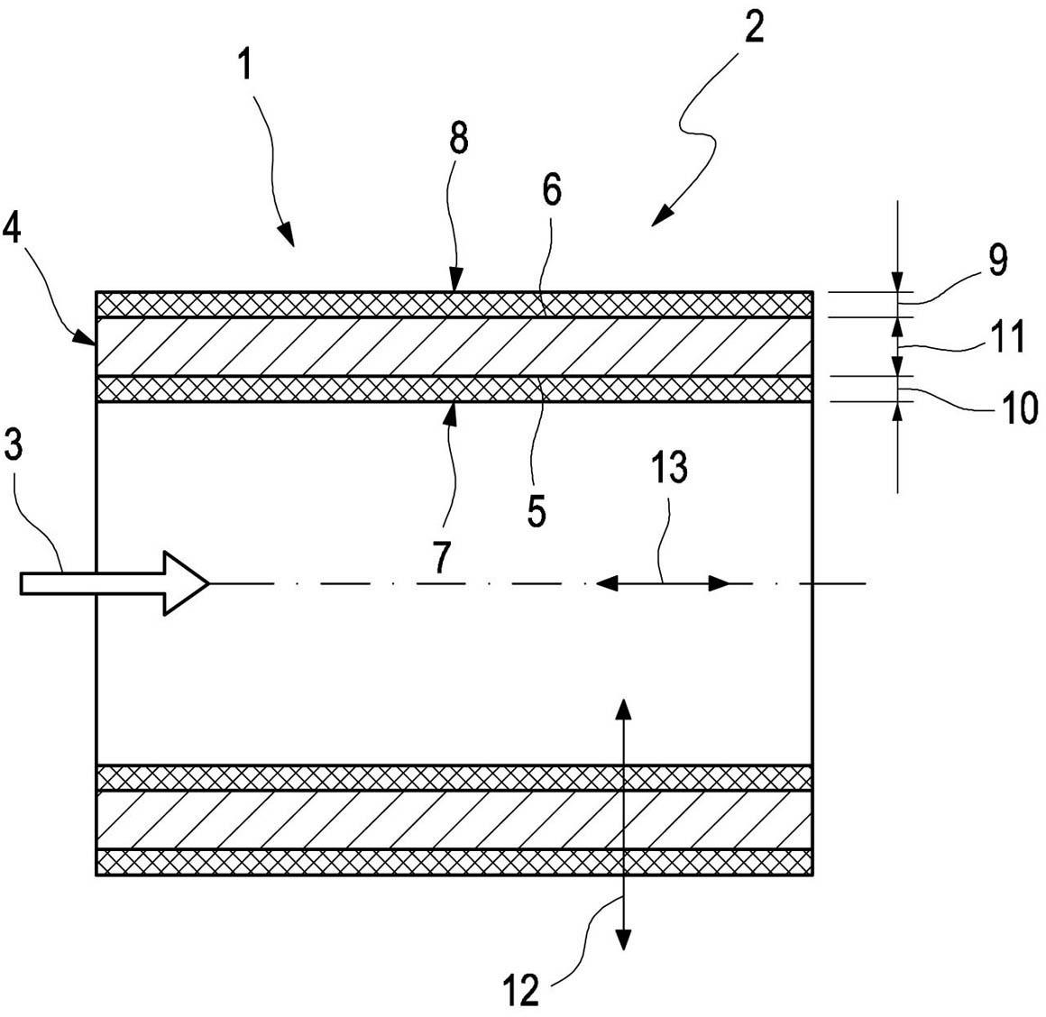 Tubular member and exhaust system