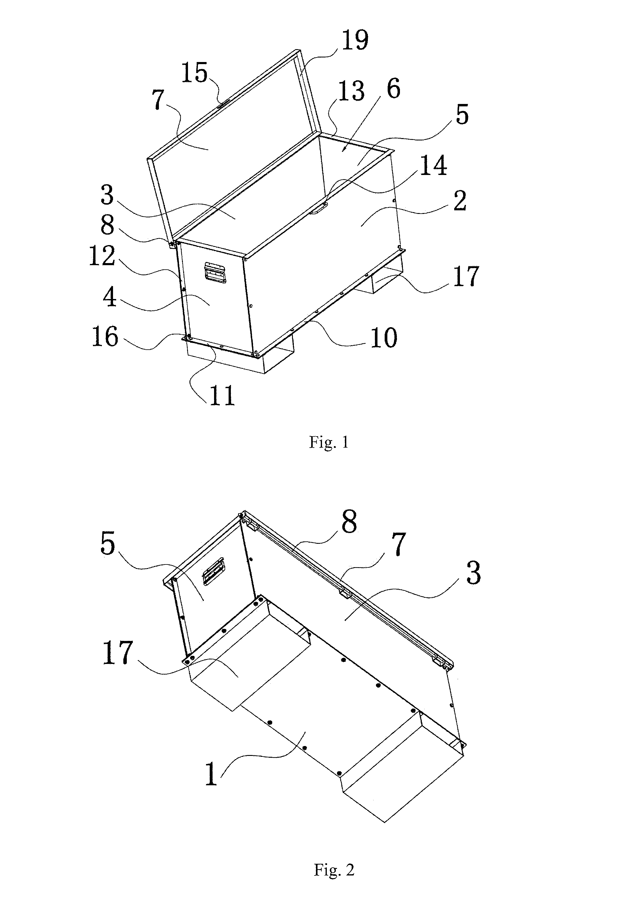 Loaded pallet container