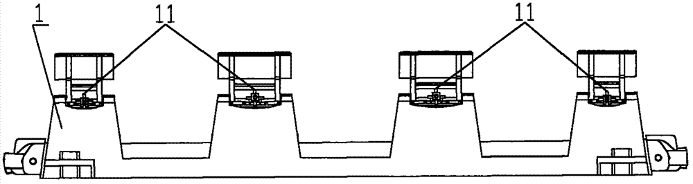 Second-generation adjustable steel roll container support