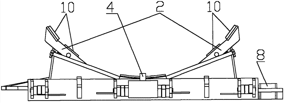 Second-generation adjustable steel roll container support