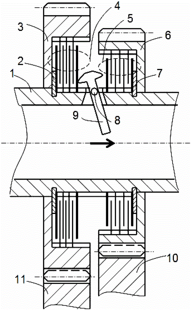 Built-in clutch and its shifting mechanism