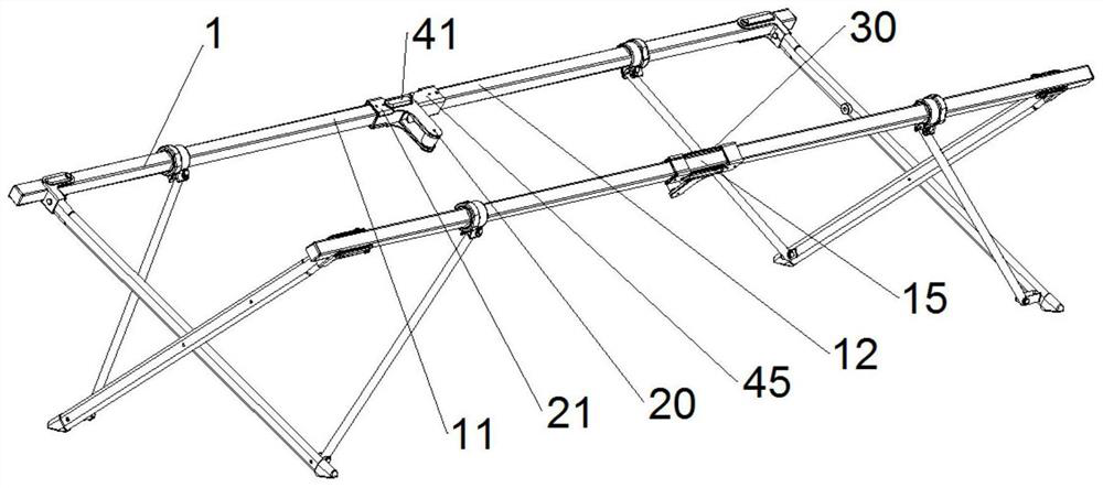 Rigid hinge device of folding product