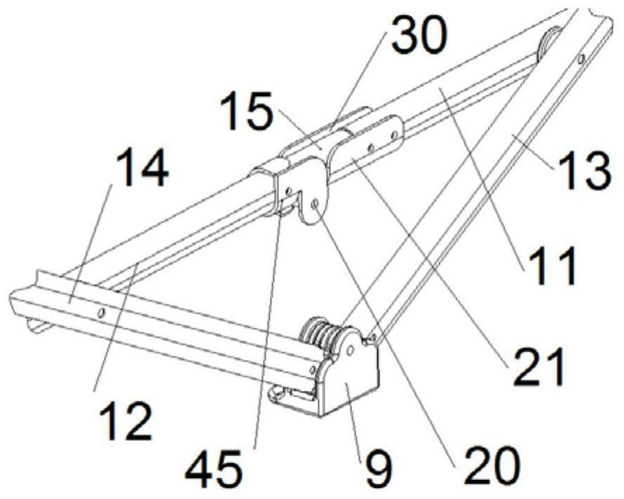 Rigid hinge device of folding product