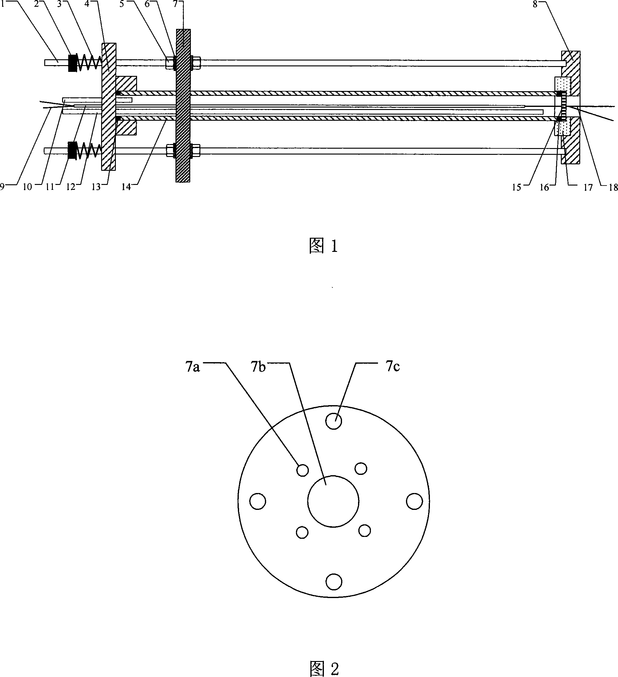 High-temperature solid oxide single electrolytic cell fixing test bracket