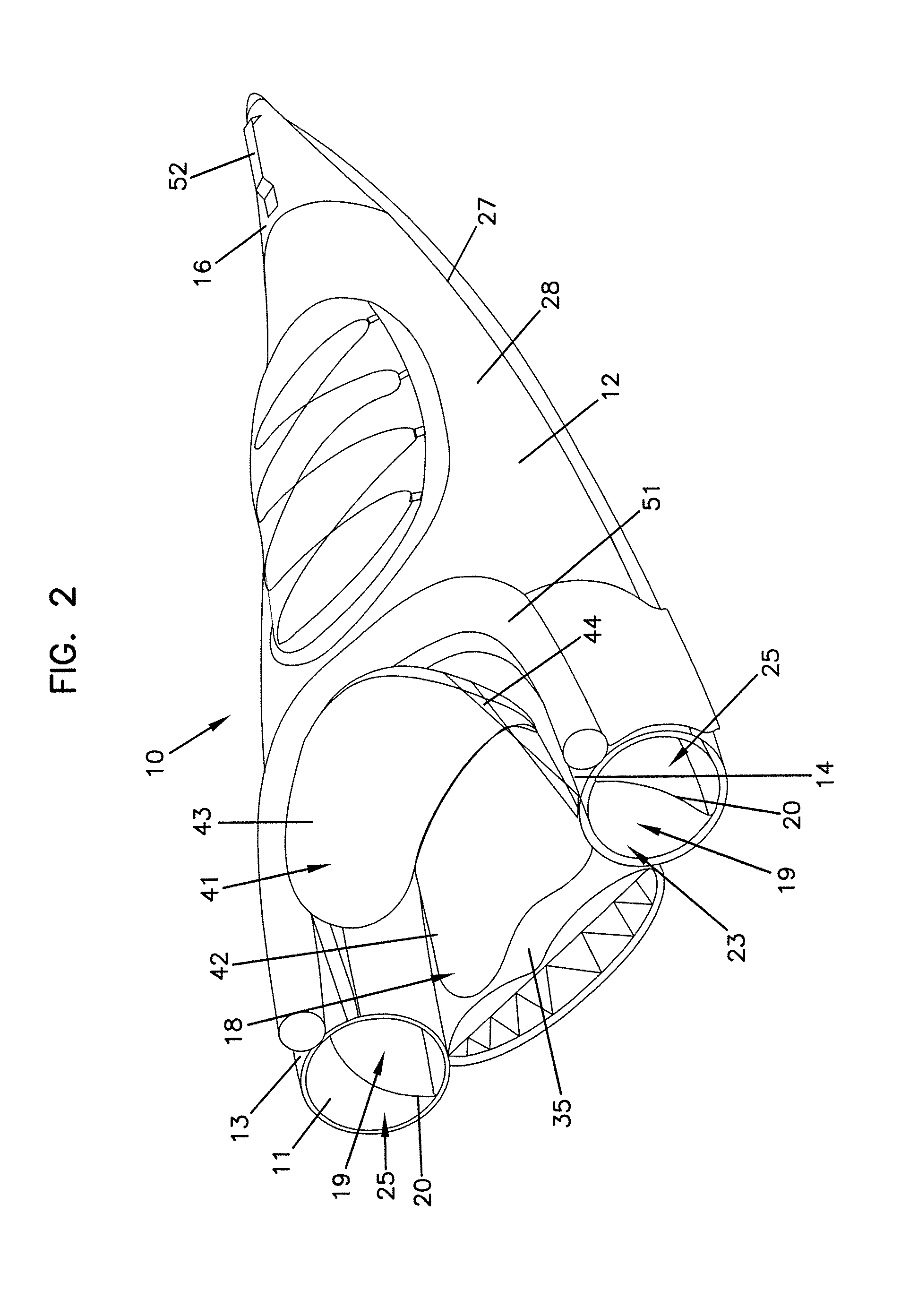 Inflatable keel floor chamber for inflatable kayaks