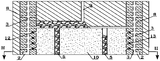 A layer-by-layer extrusion and smooth blasting mining method in underground mines