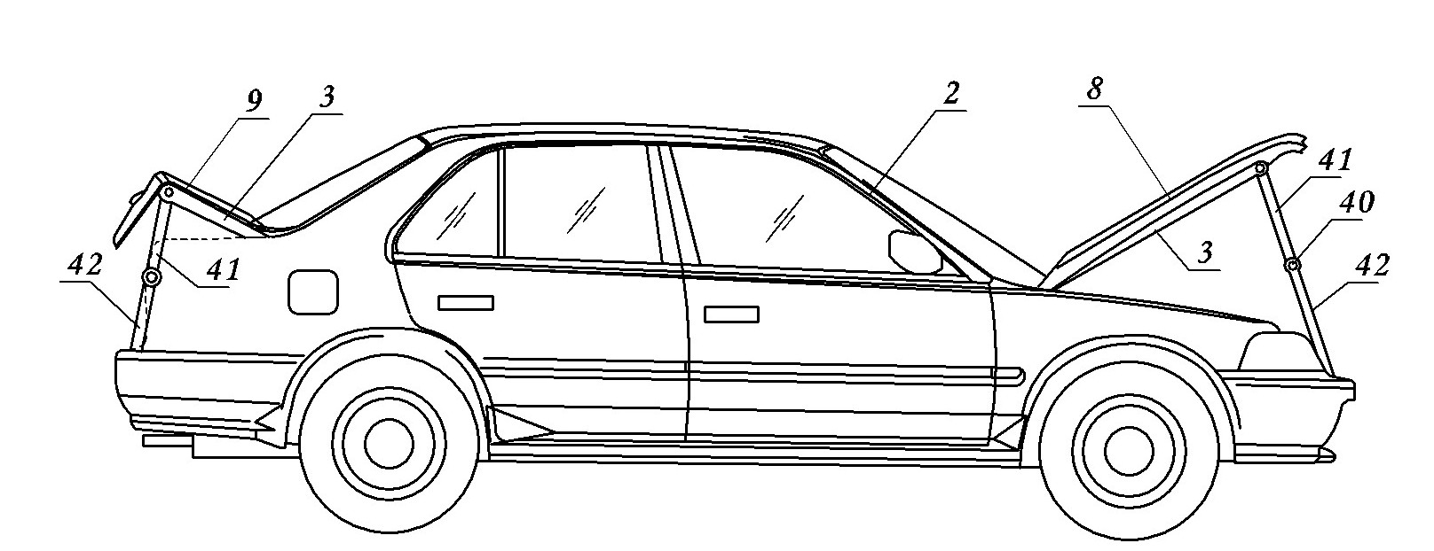 Car rear-end collision prevention method and car rear-end collision prevention device