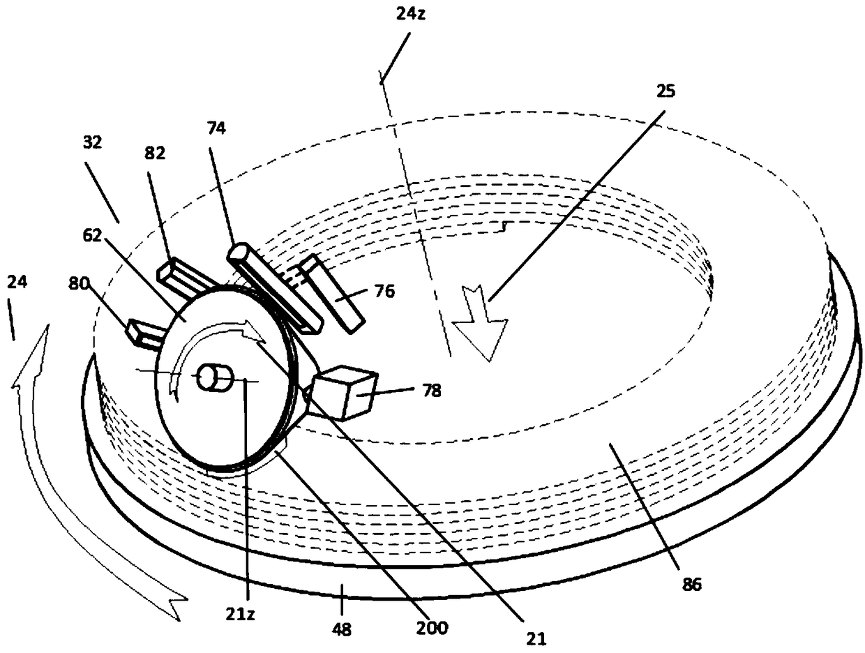 Selective spreading device and spreading method