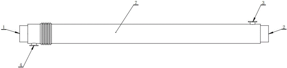 Extension-type gas-solid high-speed two-phase flow efficient heating equipment