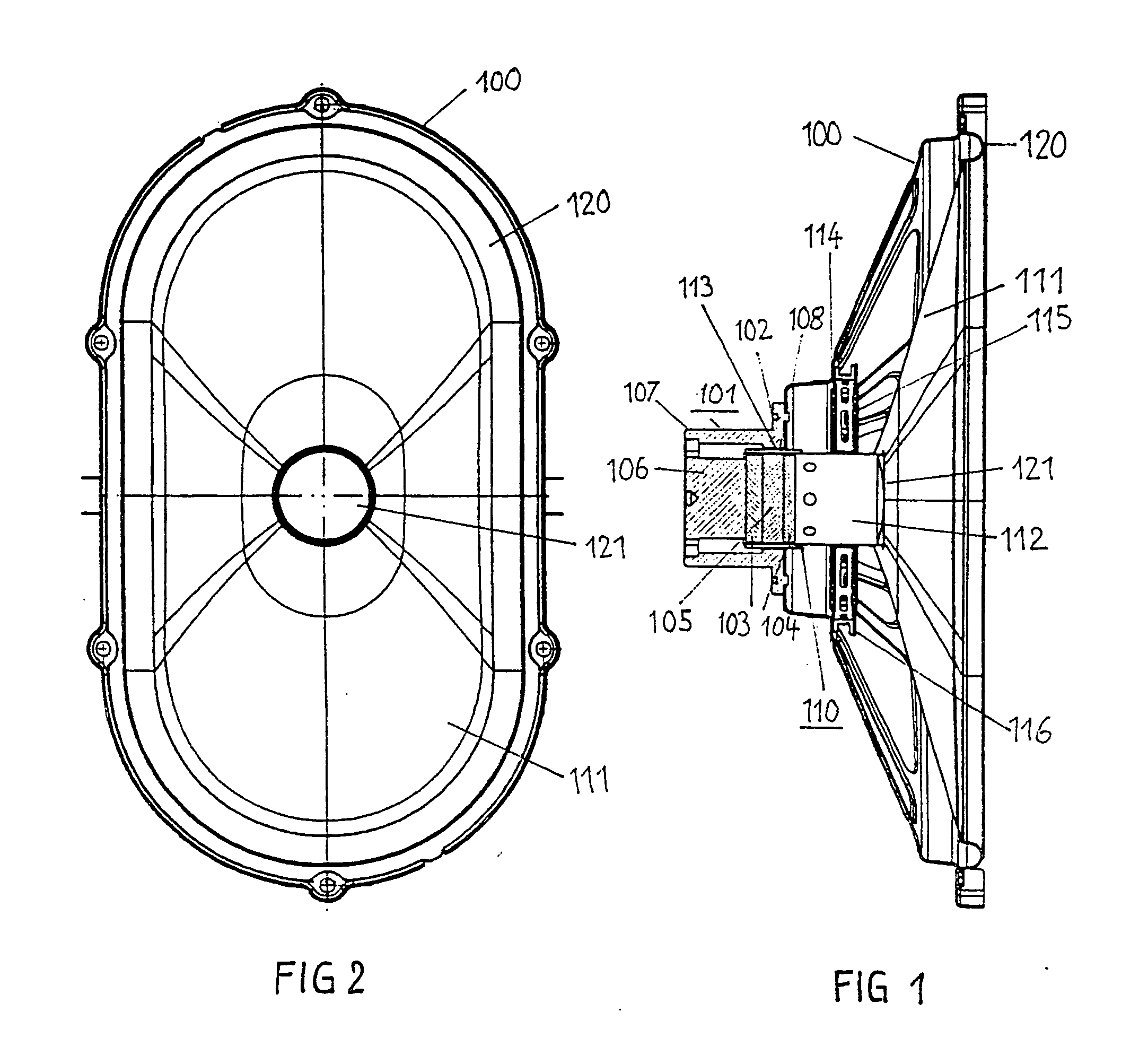 Loudspeaker with a double spider centering system