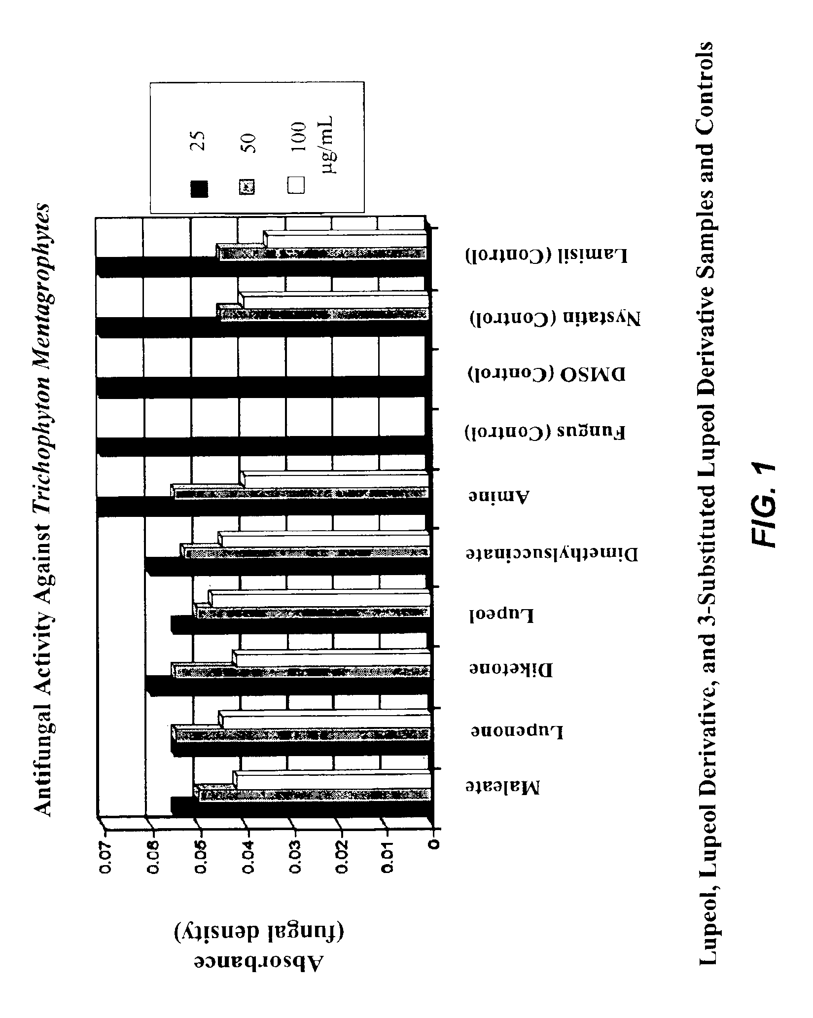 Methods of treating fungal infections using lupeol