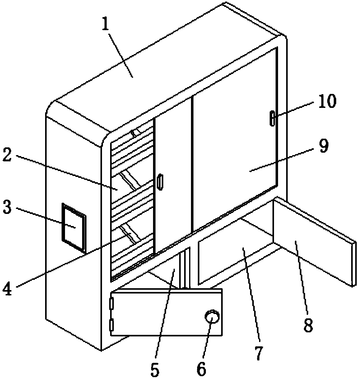 Electronic component sales exhibition rack