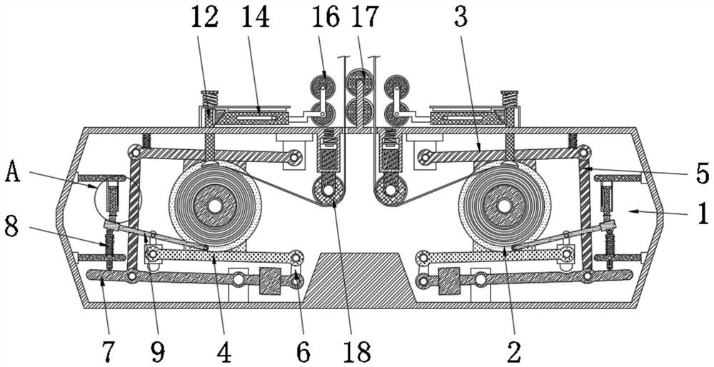 Improved steel coil decoiler capable of improving leveling precision