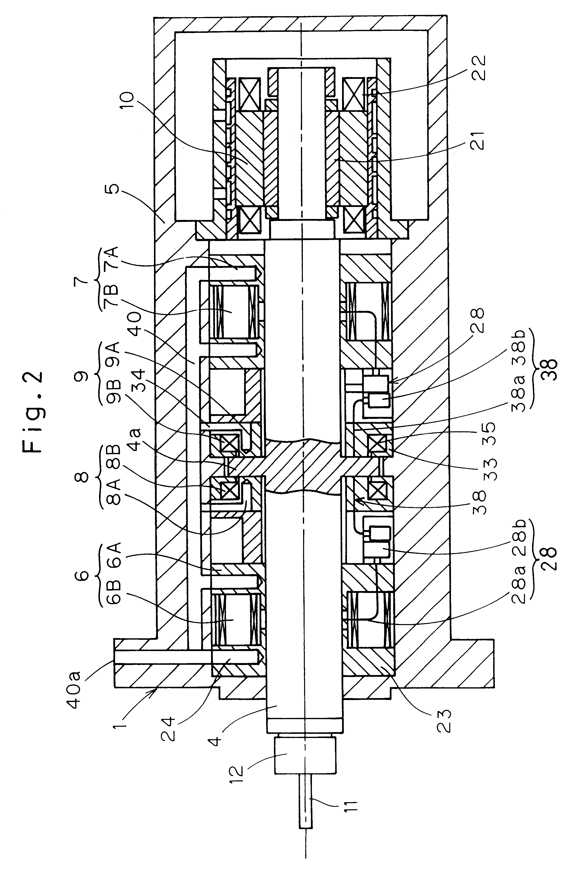 Spindle device and machine tool utilizing the same