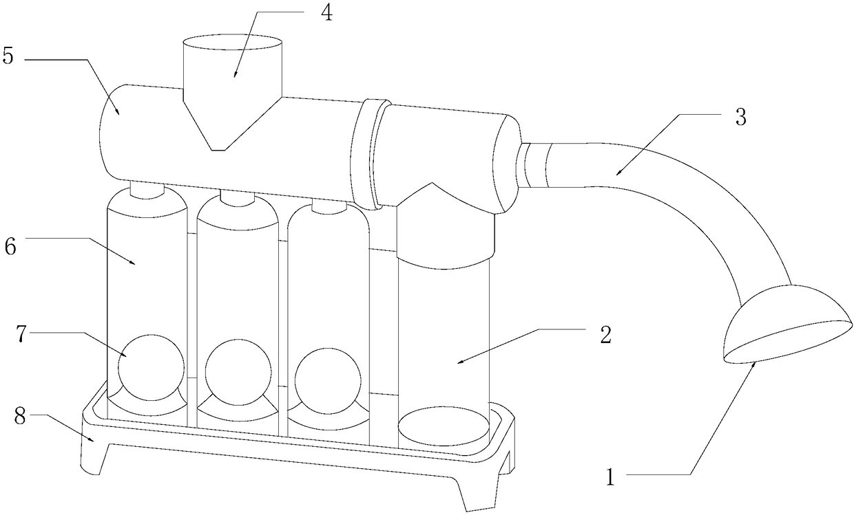 Vital capacity training device for respiratory medicine department