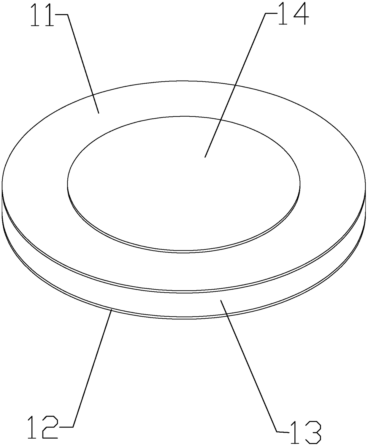 Shock insulation support with two friction surfaces