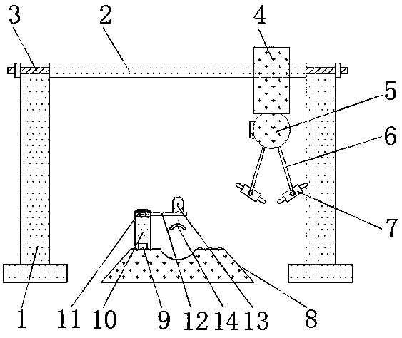 Feeding device for steel pipe machining