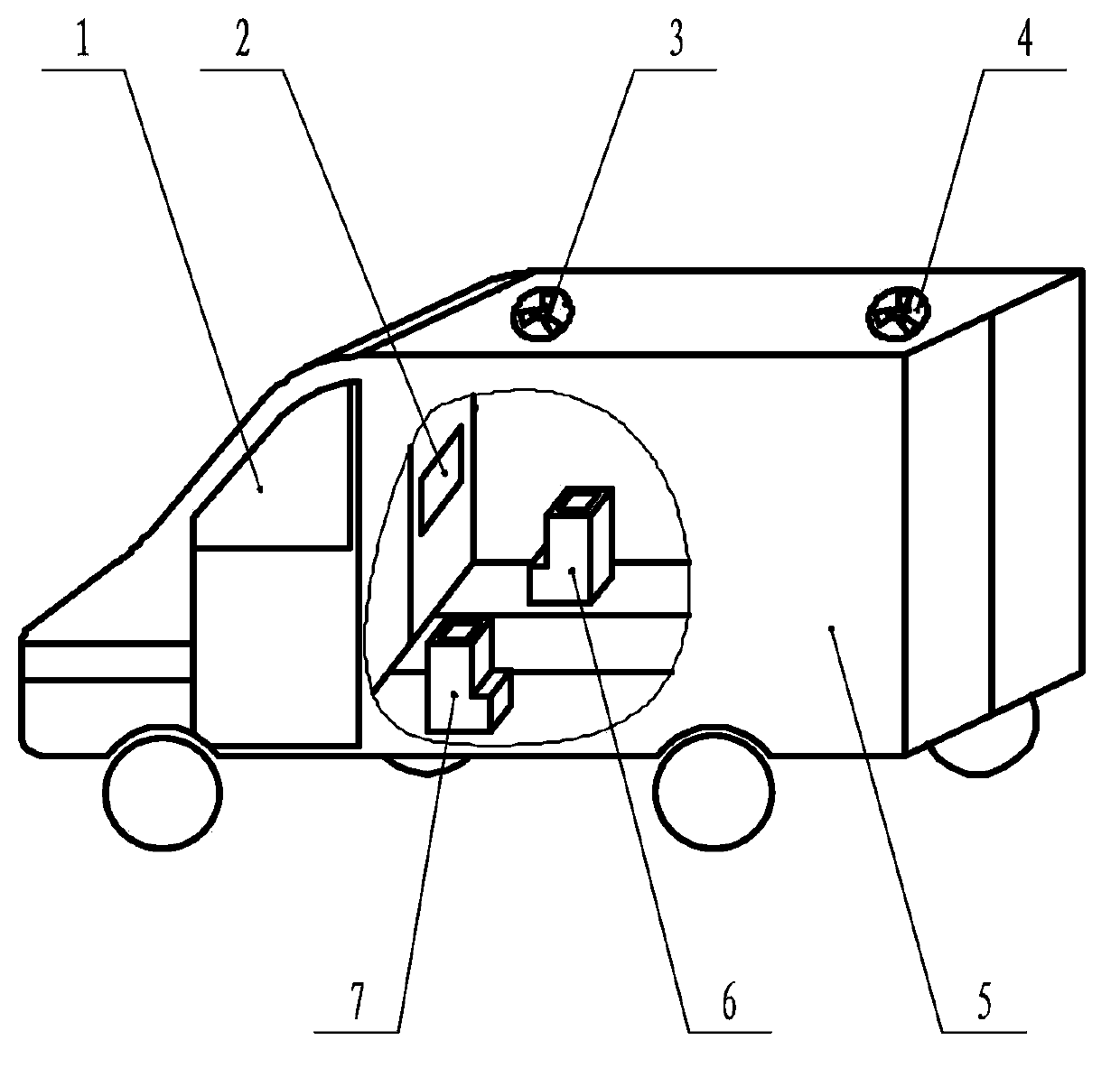 Temperature control system of tool car