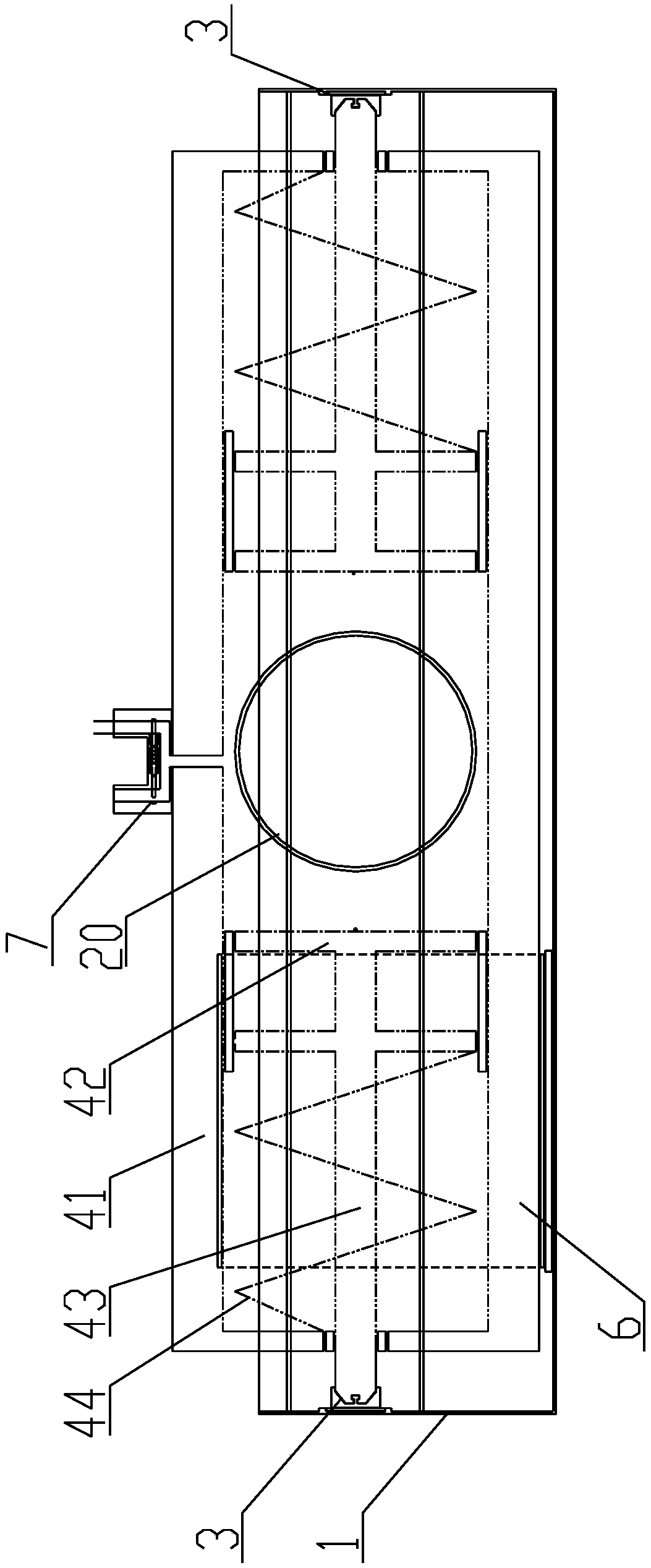 Limiting structure and pneumatic executing mechanism with same