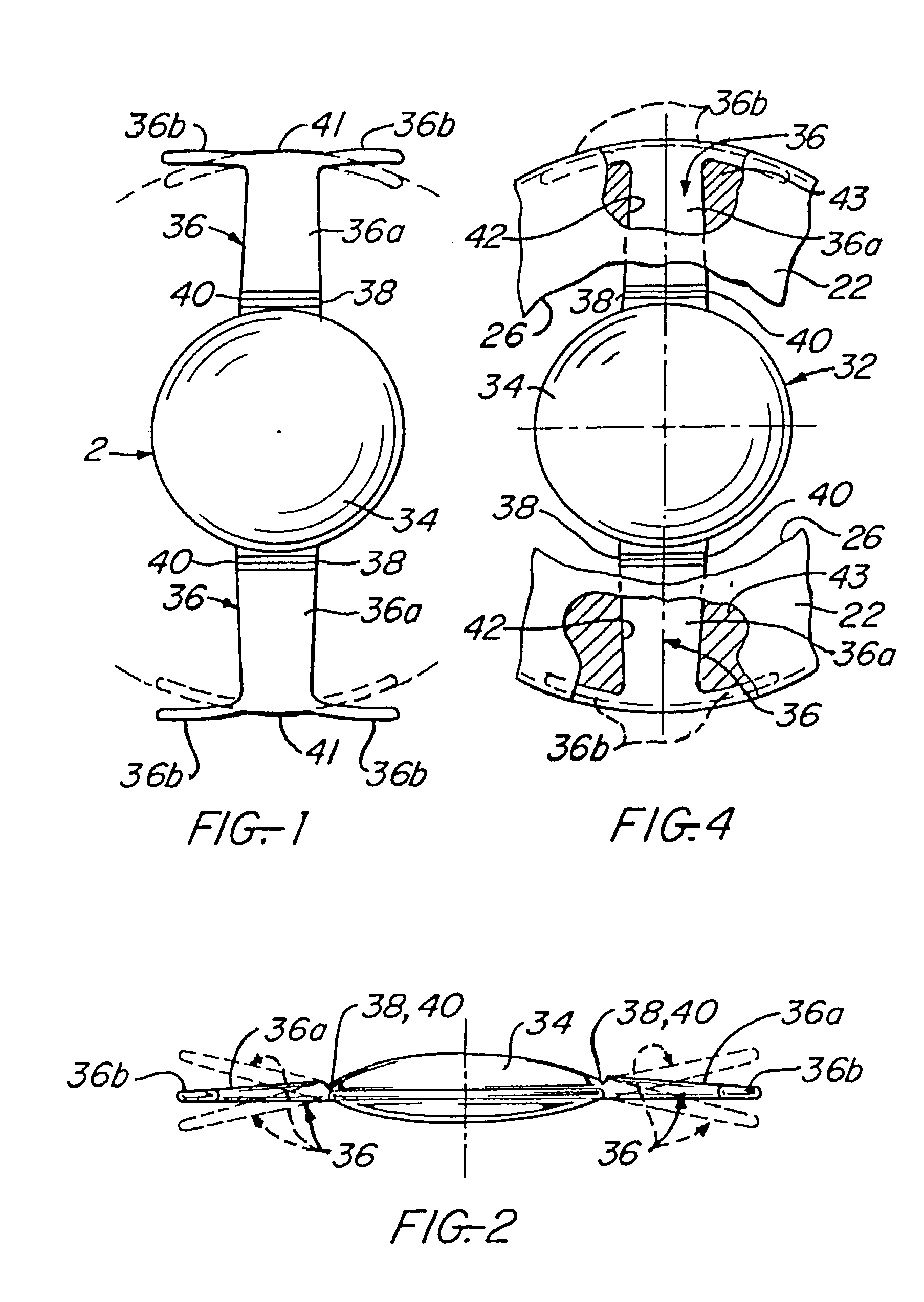 Accommodating intraocular lens having T-shaped haptics