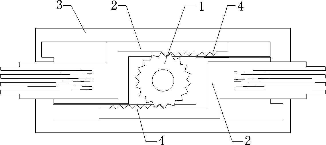 Synchronous telescopic electric soldering iron heat dissipation frame