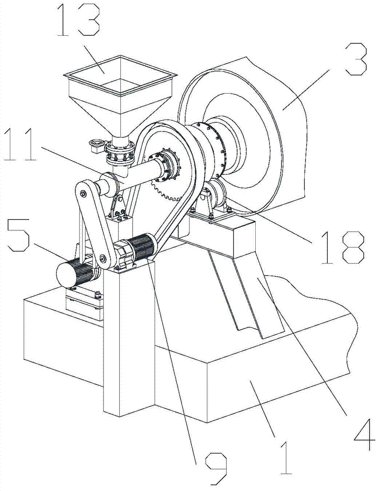 Tilting type continuous acrylic cracking furnace