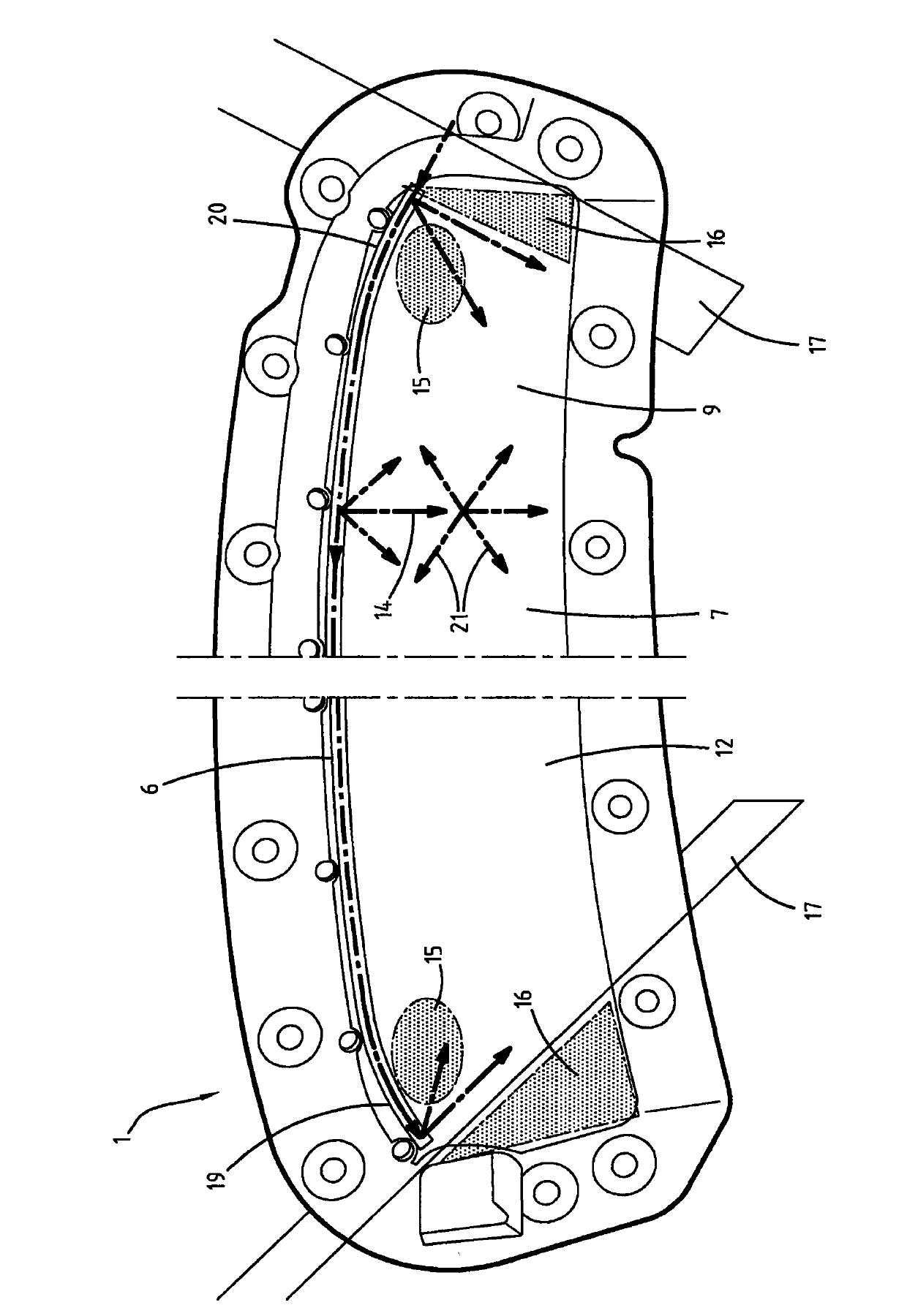 Luminous interior trim element, and corresponding door and motor vehicle