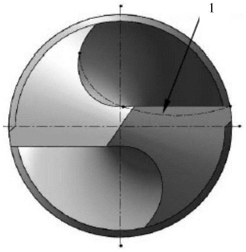 Implement method of rake convergence drill bit and rake convergence drill bit