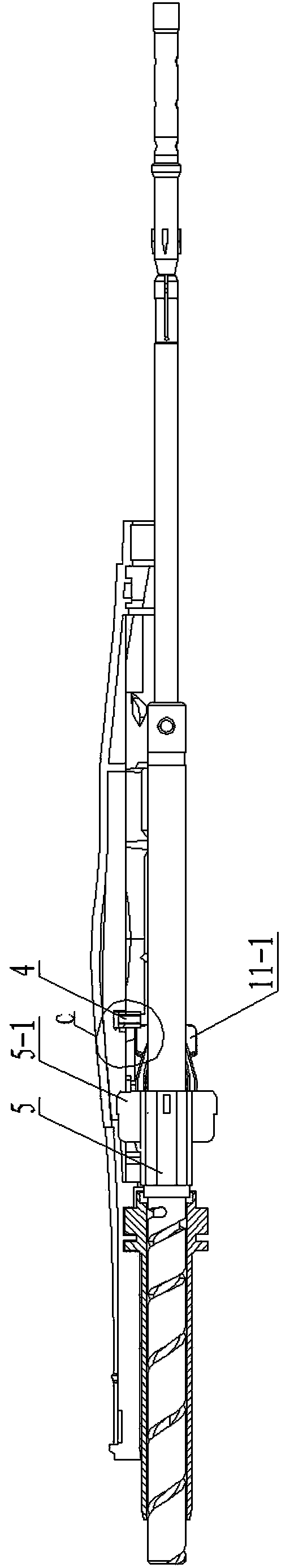 Sounding device for disposable guide type anorectal hemorrhoid anastomat