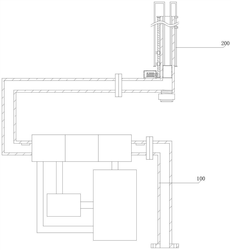 Tail gas treatment control device of diesel engine test bench