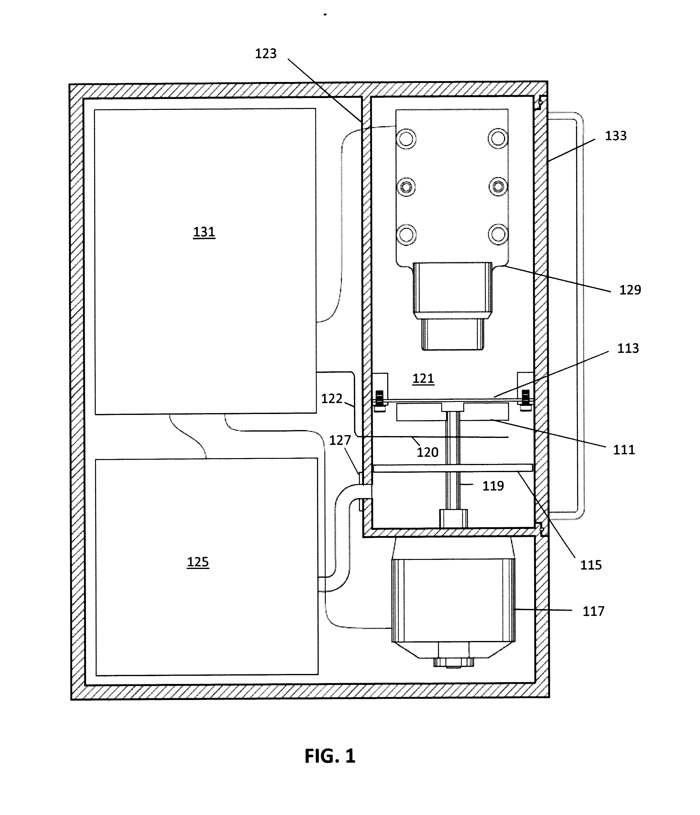 Electron excited x-ray fluorescence device