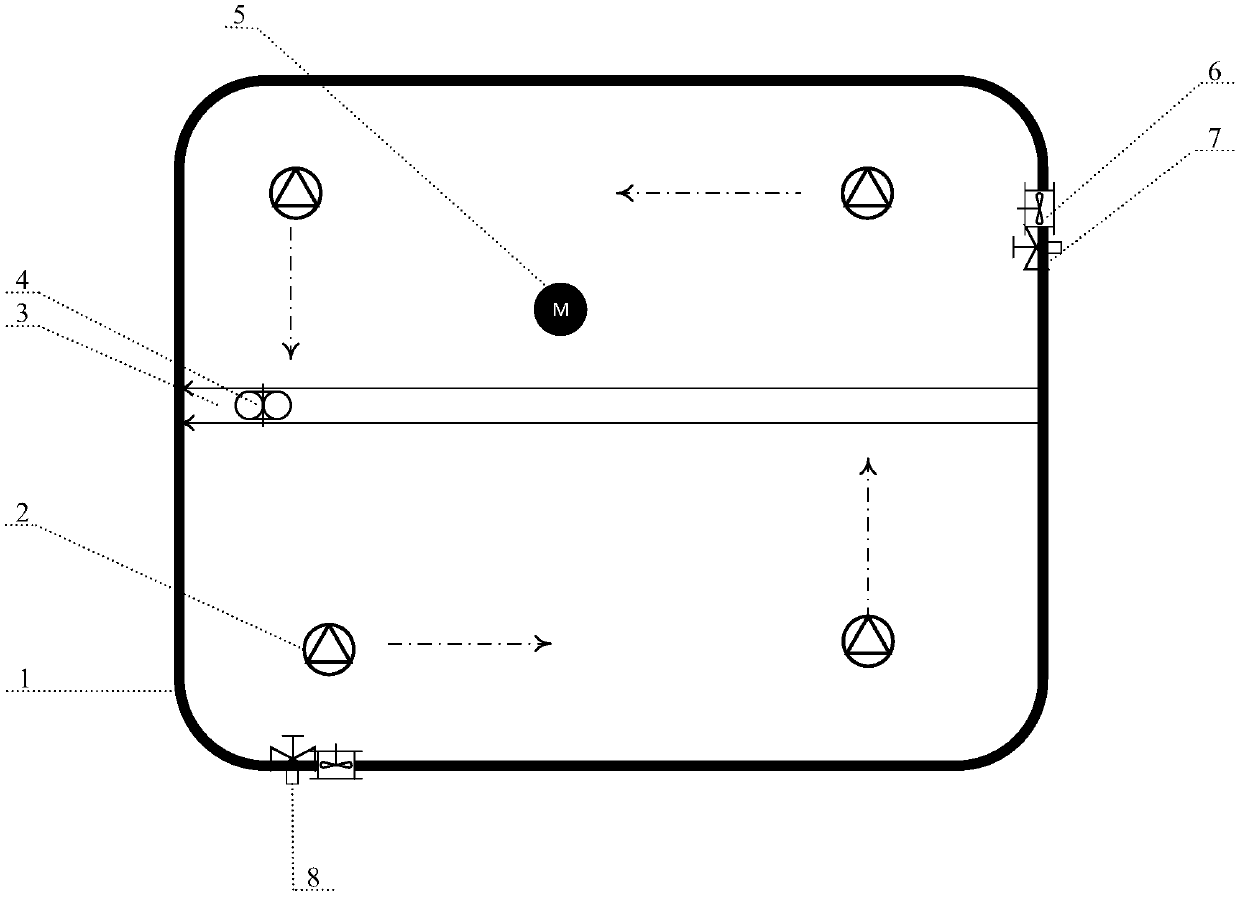 An ecological engineering setting method for nearshore fish culture rock reef ponds