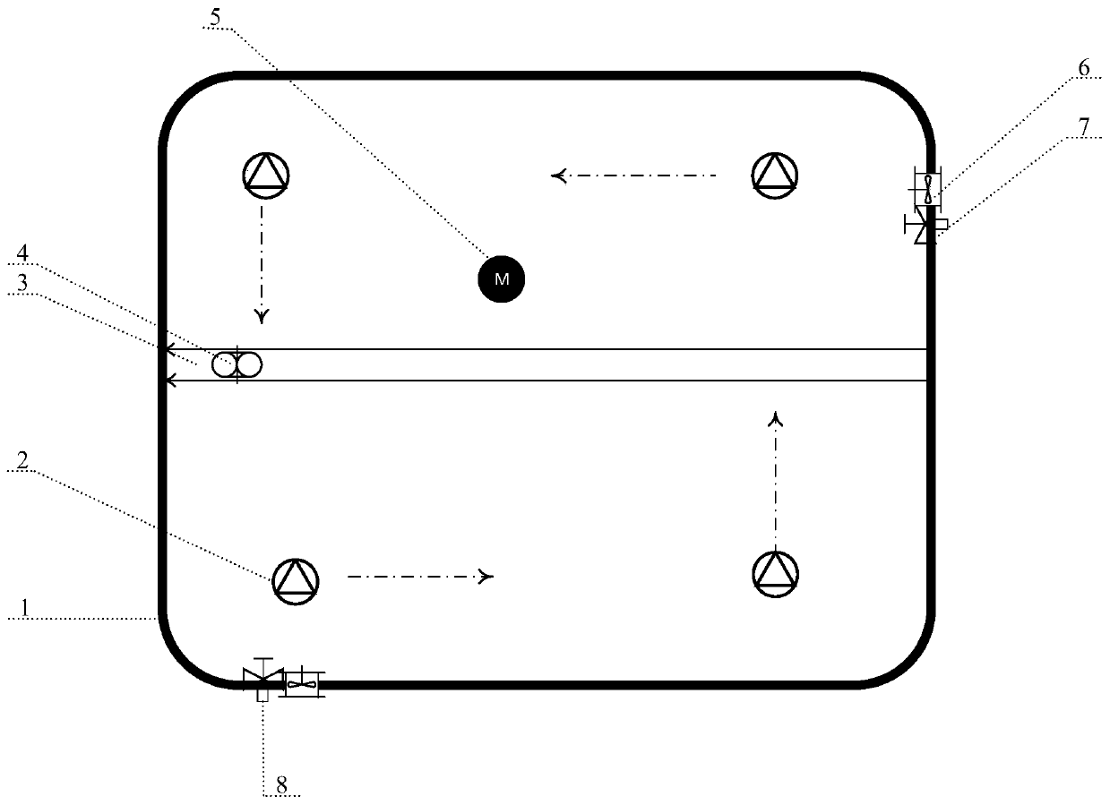 An ecological engineering setting method for nearshore fish culture rock reef ponds