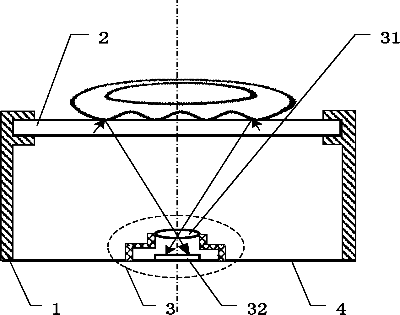 Optical fingerprint acquisition instrument without keystone distortions