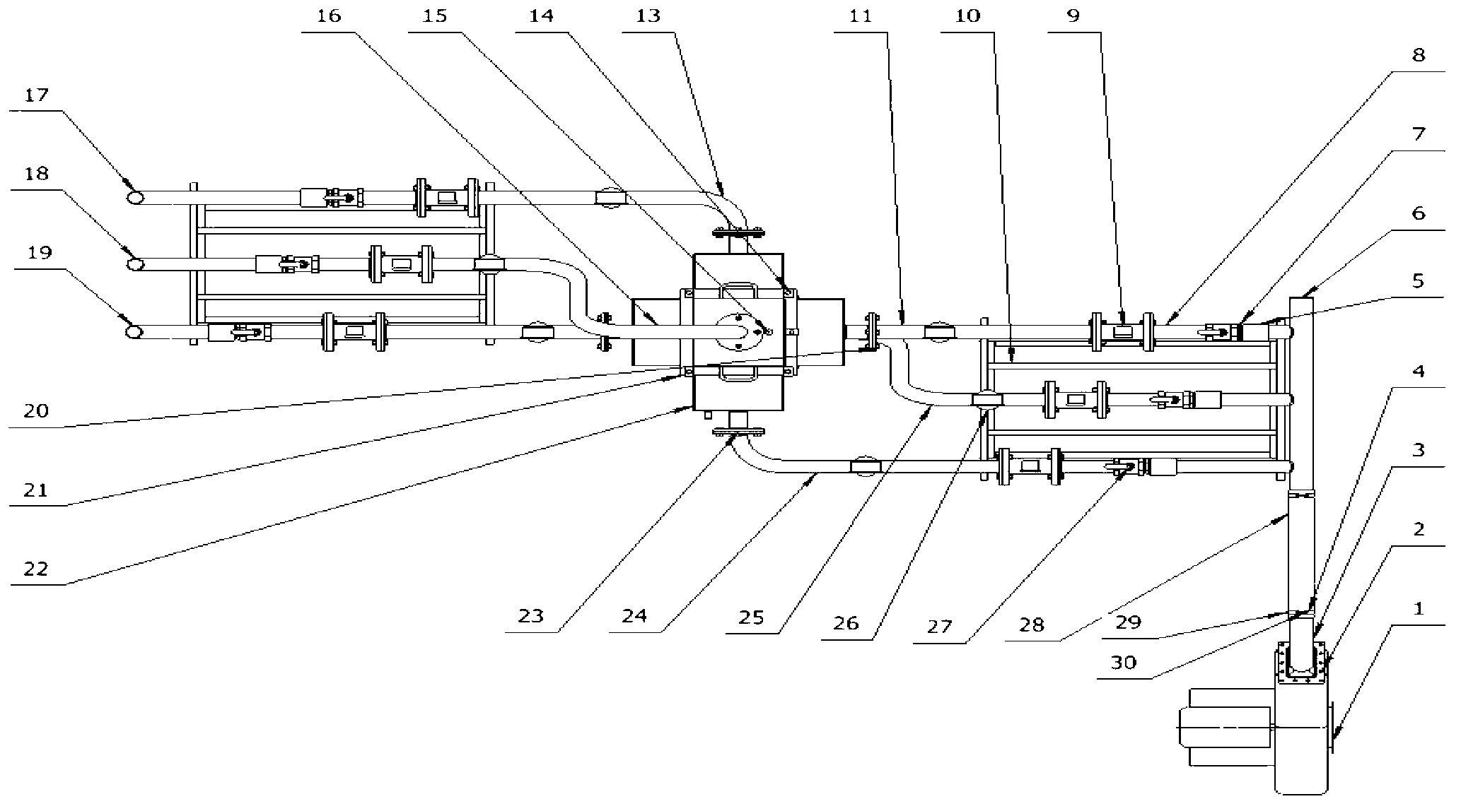 Test device for measuring permeability of high-temperature porous piled clinker