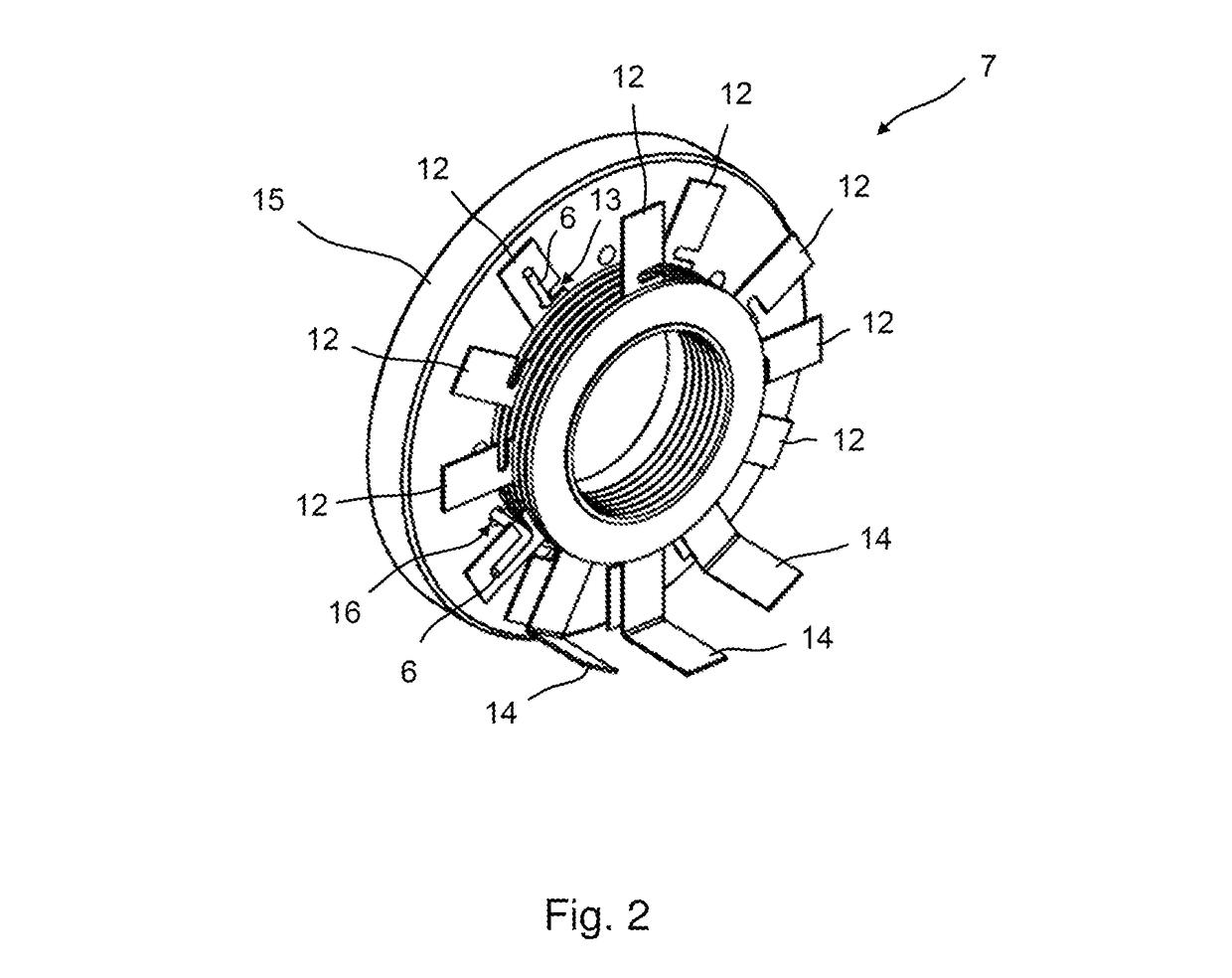 Stator for a high-temperature electric motor and electric motor