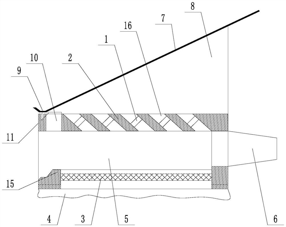 Rain-shielding pollen removing device